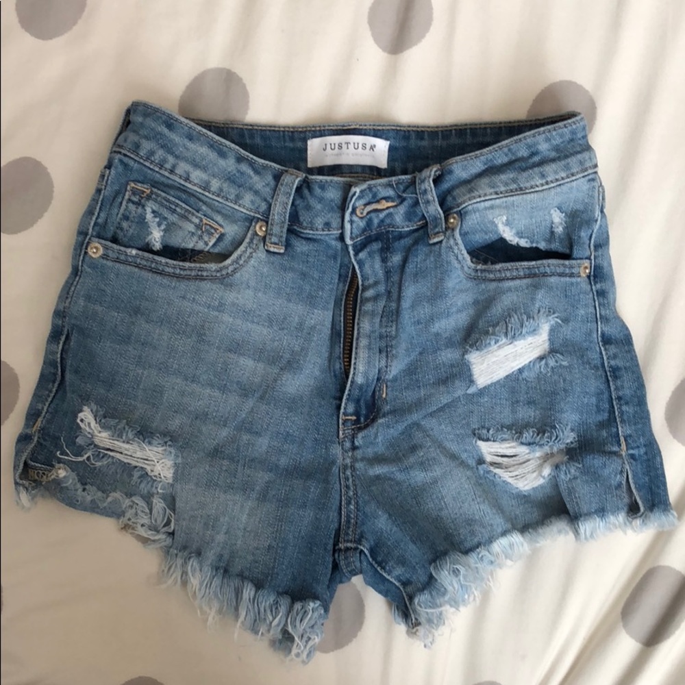 Just USA denim shorts. Size XS